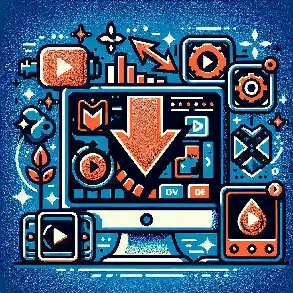 "User downloading a YouTube video using a YouTube video downloader tool on a laptop, illustrating key features and benefits of video downloader apps in the complete guide to YouTube video downloaders."